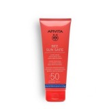 APIVITA Lapte Corp &amp; Față SPF50, 200ml - Hidratare, Protecție Solară UVA/UVB, Anti-&Icirc;mbătr&acirc;nire, Bronz Natural, Rezistent la Apă
