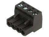 Adaptor Conector EURO 5.08MM 4 Pini Negru