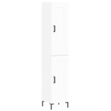 Cumpara ieftin Dulap inalt, alb, 34,5x34x180 cm, lemn prelucrat