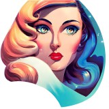 Cumpara ieftin Sticker decorativ Woman, Maro, 61 cm, 7990ST