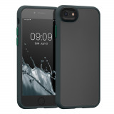 Husa Kwmobile pentru Apple iPhone 8/iPhone 7/iPhone SE 2, Silicon, Verde/Transparent, 57457.80, Plastic, Carcasa