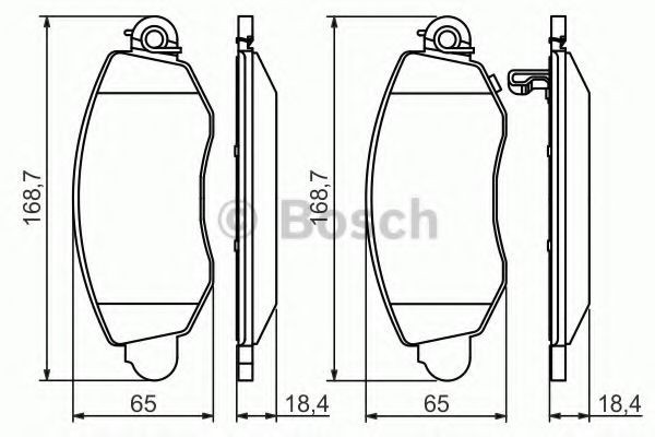 Set placute frana,frana disc FORD TRANSIT bus (FD, FB, FS, FZ, FC) (2000 - 2006) BOSCH 0 986 494 047