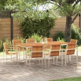 Cumpara ieftin Set de masă pentru grădină 9 pcs Lemn Solid de Acacia