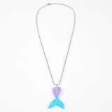 Colier cu pandantiv coada de sirena