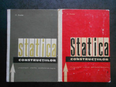 A. SCARLAT - STATICA CONSTRUCTIILOR 2 volume (1963, editie cartonata) foto