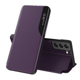 Husa Samsung Galaxy S22 5G Eco Leather View flip tip carte, mov