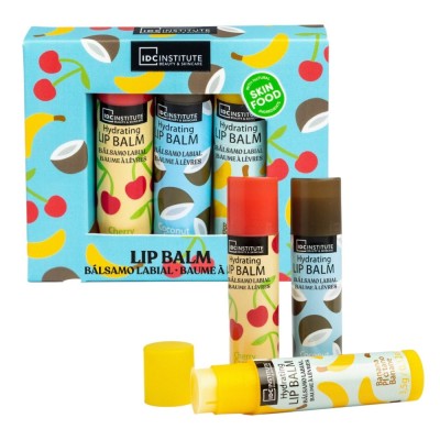 Balsam de buze Skin Food, Set 3, 26035, 3.5 g x 3, IDC Institute foto