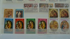 CRACIUN TIMBRE NESTAMPILATE, DIVERSE ,DEPARAIATE foto