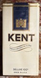 KENT, PACHET CU TIGARI DE COLECTIE SIGILAT/ ANII &#039;80 FARA COD DE BARE(PACHET LUNG, MADE IN U.S.A.)