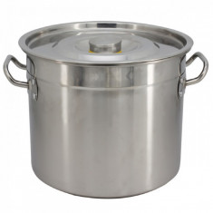 Oala Cazan Inox cu Capac si Manere 50L 40cm Bohmann BH414050 CNN106908 foto