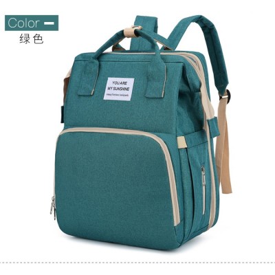 Rucsac Multifunctional pentru Mamici, Flippy, pentru Scutece Bebelusi cu Patut Pliabil, Verde foto