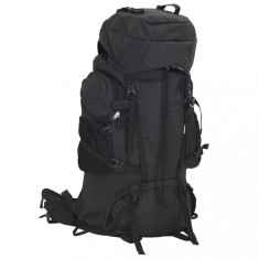 vidaXL Rucsac de drumeție, negru, 80 L, țesătură oxford