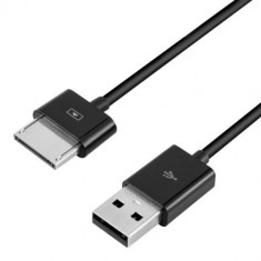 Cablu de incarcare USB pentru Asus Transformer Pad TF600 TF600T TF701 TF810C , Kwmobile, Negru, Plastic, 29881.01