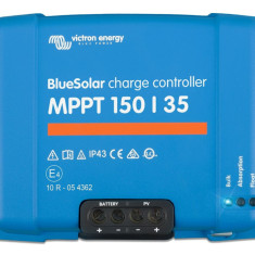 Incarcator solar 12V 24V 48V 35A Victron Energy BlueSolar MPPT 150/35 - SCC020035000 SafetyGuard Surveillance