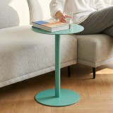 Masa laterala Nast&auml;tten din metal, verde menta, 50x40 cm, [en.casa]