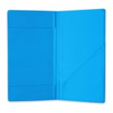 Nota de plata din PVC, culoare albastra, 2 buzunare, 12x22 cm