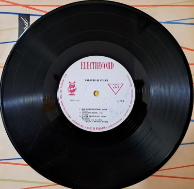 Disc Vinil -Fanfara din Saschiz - Valsuri Și Polci - Interpretare De Fanfara Din Saschiz (10)-Electrecord-EPD 1177 foto
