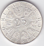 AUSTRIA 25 SCHILLING SILINGI 1972