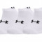 ?osete Under Armour Core No Show 3Pk Socks 1363241-100 alb