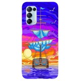 Husa compatibila cu Oppo A53 model Sea Journey, Silicon, TPU, Viceversa, Transparent, Carcasa