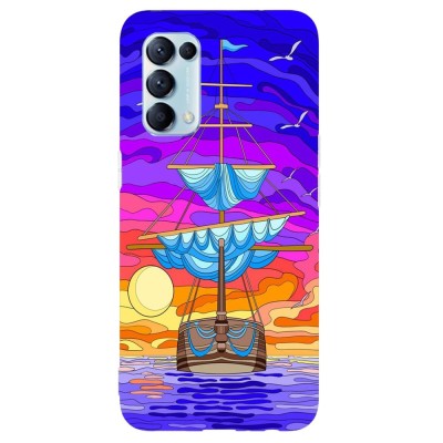 Husa compatibila cu Oppo A53 model Sea Journey, Silicon, TPU, Viceversa foto