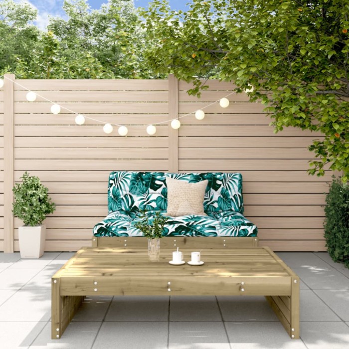 vidaXL Set mobilier de grădină cu perne, 2 piese, lemn de pin tratat 3186136