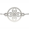 Bratara Argint 925 cu Cristale, Lantisor Argintiu, Model 64, Atcom, Femei, Cadou Valentine&#039;s Day/Craciun