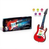 Jucarie muzicala chitara cu sunete si lumini, rosu, 56.2 x 16.2 x 5.5 cm
