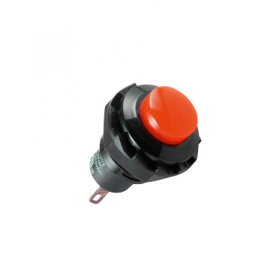 Buton comanda 250V 1.5A 1 circuit OFF - (ON) fara retinere rosu incastrabil 13mm Somogyi Elektronic foto