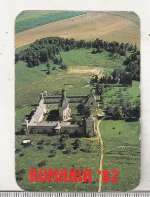 bnk cld Calendar de buzunar 1982 - Ministerul Turismului - Manastirea Dragomirna foto