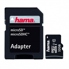 Card memorie Micro-SDHC Hama 32GB, Adaptor, Class 10