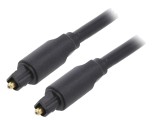 Cablu Toslink 3m Aurit Negru