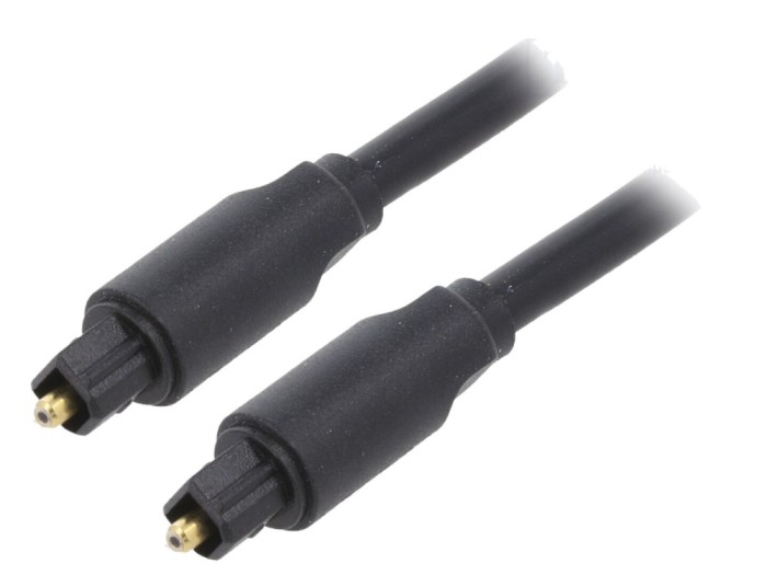 Cablu Toslink 3m Aurit Negru