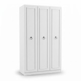 Dulap Haine Adore Hampton, 3 usi, Alb, 103 x 185 x 52 cm