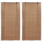 Jaluzele din bambus tip rulou, 2 buc., maro, 120 x 220 cm