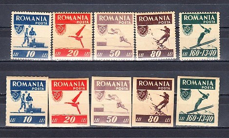 M1 TX8 7 - 1946 - Organizatia sportului popular - dantelat si nedantelat