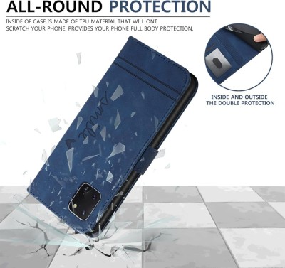 Husa Flip Case Cover, Samsung Galaxy Note 10 Lite, Albastra foto