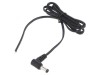 Cablu DC 2x0,5mm2 5,5/2,1 mufă unghi negru gri