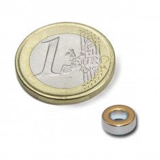 Magnet neodim inel Ø8/4 x 2 mm, putere 700 g, N45