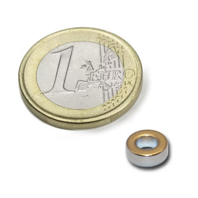 Magnet neodim inel &amp;Oslash;8/4 x 2 mm, putere 700 g, N45 foto
