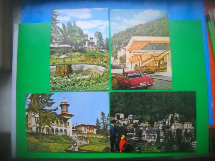 HOPCT LOT 3066 -IP-SLANIC MOLDOVA -JUD BACAU-4 CARTI POSTALE-CIRCULATE