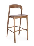 Cumpara ieftin Scaun bar lemn maro Miley 48x51.5x102 cm