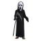 Costum Halloween Unisex cu Masca Scream, Negru, Poliester