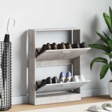 vidaXL Pantofar, gri beton, 59x17x81 cm, lemn compozit 342537