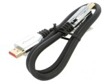 Cablu HDMI 2.1, 1.8m, negru, mufe HDMI ambele părți, din gumă