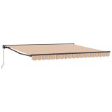 vidaXL Cortina Retractabilă Manual Albastru și portocaliu 400 &times; 300 cm 3330573