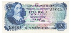 Africa de Sud 2 Rand 1977 P-117a Seria 983324