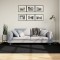 Covor pufos &quot;PAMPLONA&quot; cu fire &icirc;nalte, negru modern, 160x230 cm