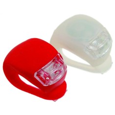 Set lumini silicon - trip 2 led-uri albe super bright 2 led-uri rosii super bright 2 functii
