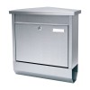 Cutie Postala Inox Workzone Model E, Compartiment Ziar, Eticheta Nume, 2 Chei, Defect Minor